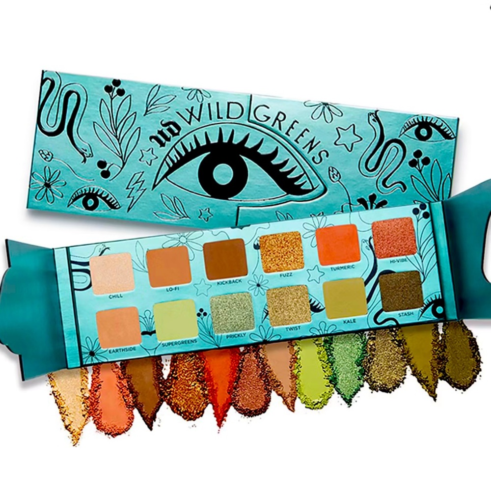 Urban Decay Wild Greens Eyeshadow Palette Limited Edition Vegan 12 Shades NEW